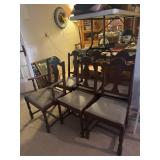 6 matching chairs