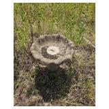 22"ï¿½20" cement  bird  bath