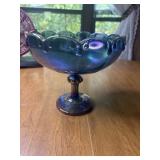 Carnival Glass Compote 7 1/4ï¿½