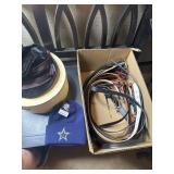 Hat, hatbox and belts