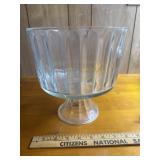 Glass footed compote
