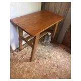 Wood end table