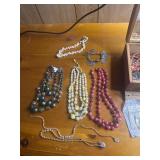 Wood jewelry box and jewelry