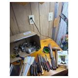 Tin Cookie Cutters, tea steeper, knives and more