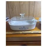 2 large Corningware cornflower dishes large