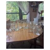 Glass Mugs large, medium and small and other