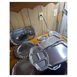 Lg lot of serving platters varies sizes and