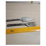 Silver plate serving set