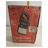 Clamp type ampmeter