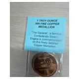 1 Troy ounce of Copper