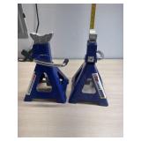 Pair of aluminum 3 ton jack stands