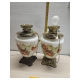 Pair table lamps