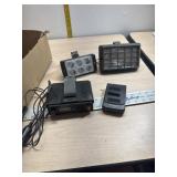 2 lights, wired fan, Escort Radar detector