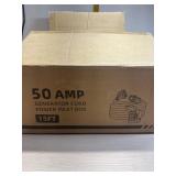 New 50 AMP Generator Cord and power Inlet Box