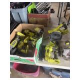 Ryobi power tools, no batteries or chargers