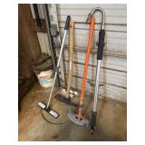 Pick, tubing bedder, gutter cleaner and magnet