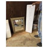 Welcome sign and mirror 27ï¿½z23ï¿½