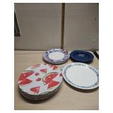 Plastic plates and granite  bowls