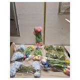 8 packs 0f new artificial flowers