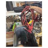 2 sets of jumper cables and miscellaneous