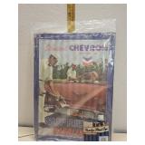 Chevron tin sign