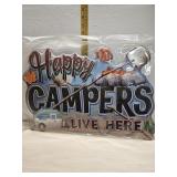 Happy camper tin sign