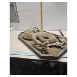 Large rattle snake mount 21"x19"