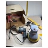 Electric drill works, caulking gun, Buffer, Clamo