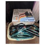 Flocked clothing hangers