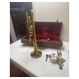 Vintage "The Indiana" Cornet with 2 mouth pieces