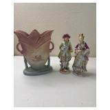 Vintage Hull Vase 81/4" and George & Martha