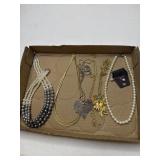 Necklaces and earrings