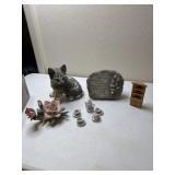 Mini tea set, flower cat and more