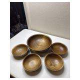 Wood Salad Bowl Set