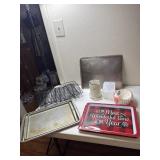 Cooling racks, Wilton Cookie sheets. Coffee