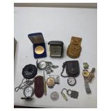 Pocket Watches, Johnson &Johnson coin, Phinney-