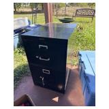 2 drawer legal metal file cabinet with sewing