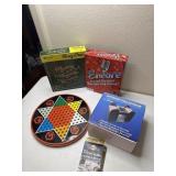 Chinese checkers. Card shuffler and other board