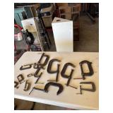 Lg lot of C clamps