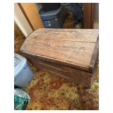 Vintage wood trunk