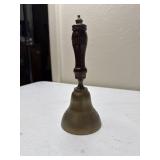 Solid brass bell wood handle India