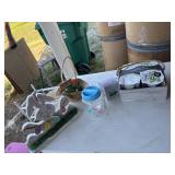 Herb garden and Easter decorations