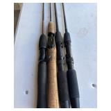 4 Abu Garcia rods