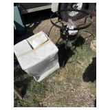 Deep fryer base and rack