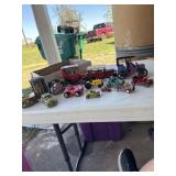 Vintage Tin Bank, tin mechanical cars and more