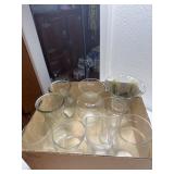 Glass vases and other