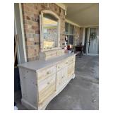 Dresser with mirror 68"x18"x72"