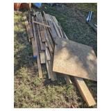 Pile 1x and 2x lumber