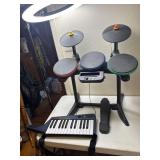 Wii Rockband Instruments- drums, keyboard &