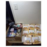 New paint sets, side walk chalk, and sewing